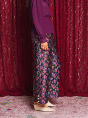 Fortunes Jacquard Trousers Fushia, Black / Z