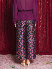 Fortunes Jacquard Trousers Fushia, Black / Z
