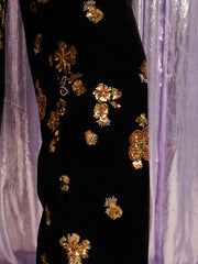 Mirage Velvet Trousers Black & Gold / Z