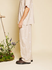 Painter Stripe Trousers Ivory Cream / Z