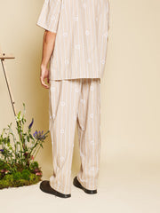 Painter Stripe Trousers Ivory Cream / Z