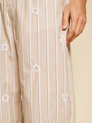 Painter Stripe Trousers Ivory Cream / Z