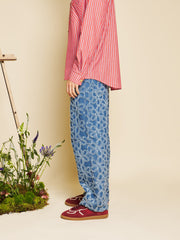 Manon Fleur Denim Jeans Indigo Blue / Z