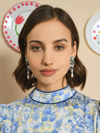 Estella ビーズドロップピアス