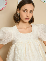 Lisse Jacquard Babydoll トップス